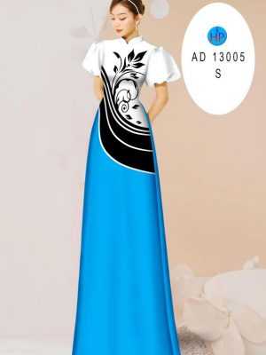 Vải Áo Dài Hoa In 3D AD 13005 27